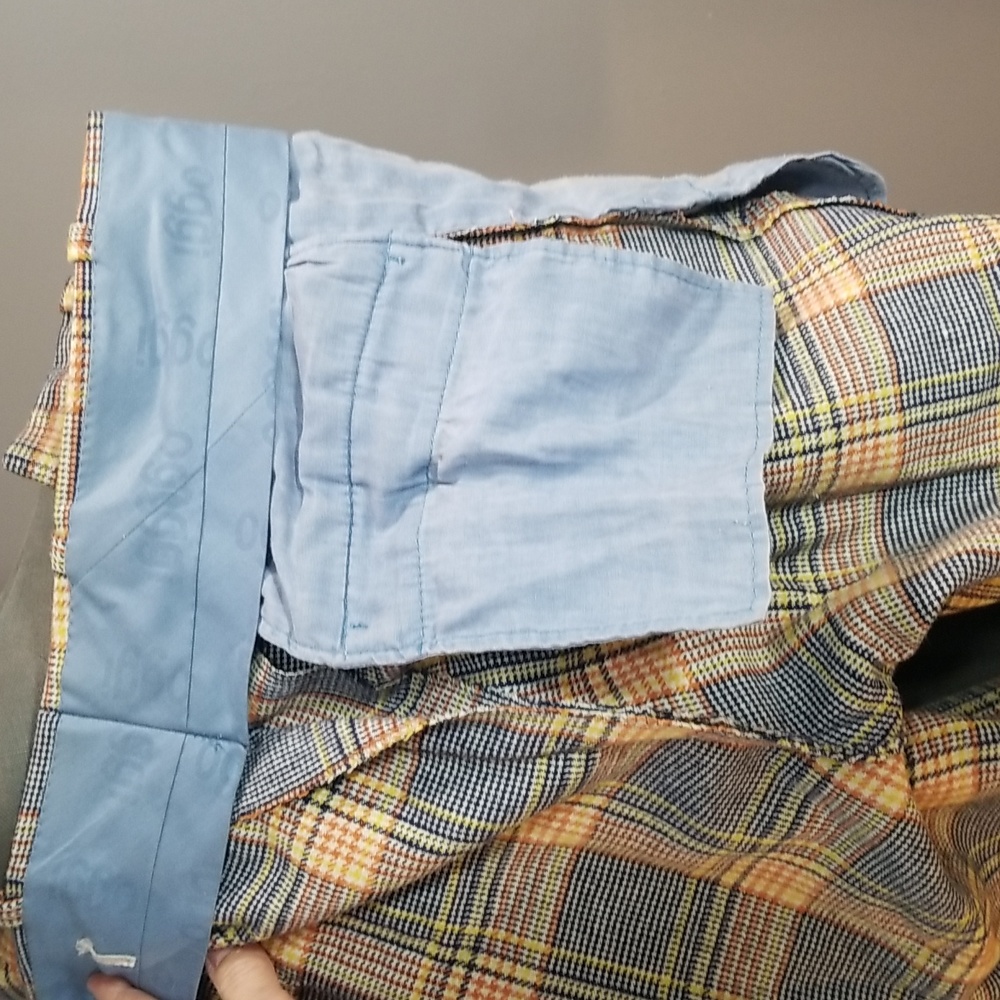 Vintage 1970’s wool blend Oggi Jaquardi Inc. Size 38 made in canada suit plaid - Picture 15 of 17